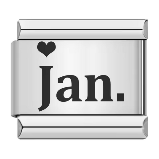 Silver Italian Charm – Month