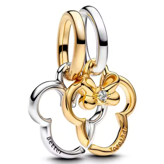 Disney Mickey and Minnie Share Charm