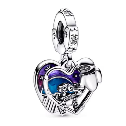 Charm-Anhänger – Wall-E und EVE Herz | Disney