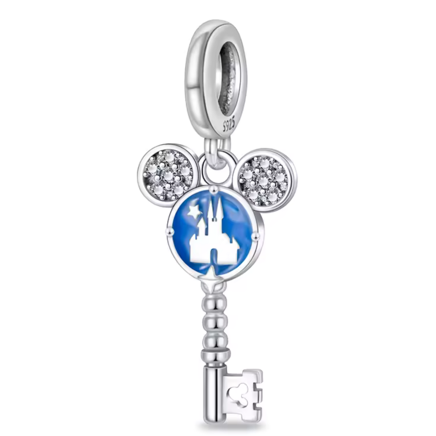 Disney Key Pendant Charm with Castle