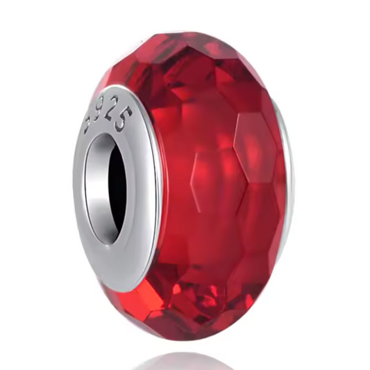 Roter Anhänger aus Muranoglas
