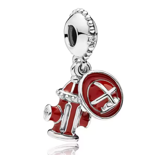 Charm „Hydrant und Feuerwehrhelm“