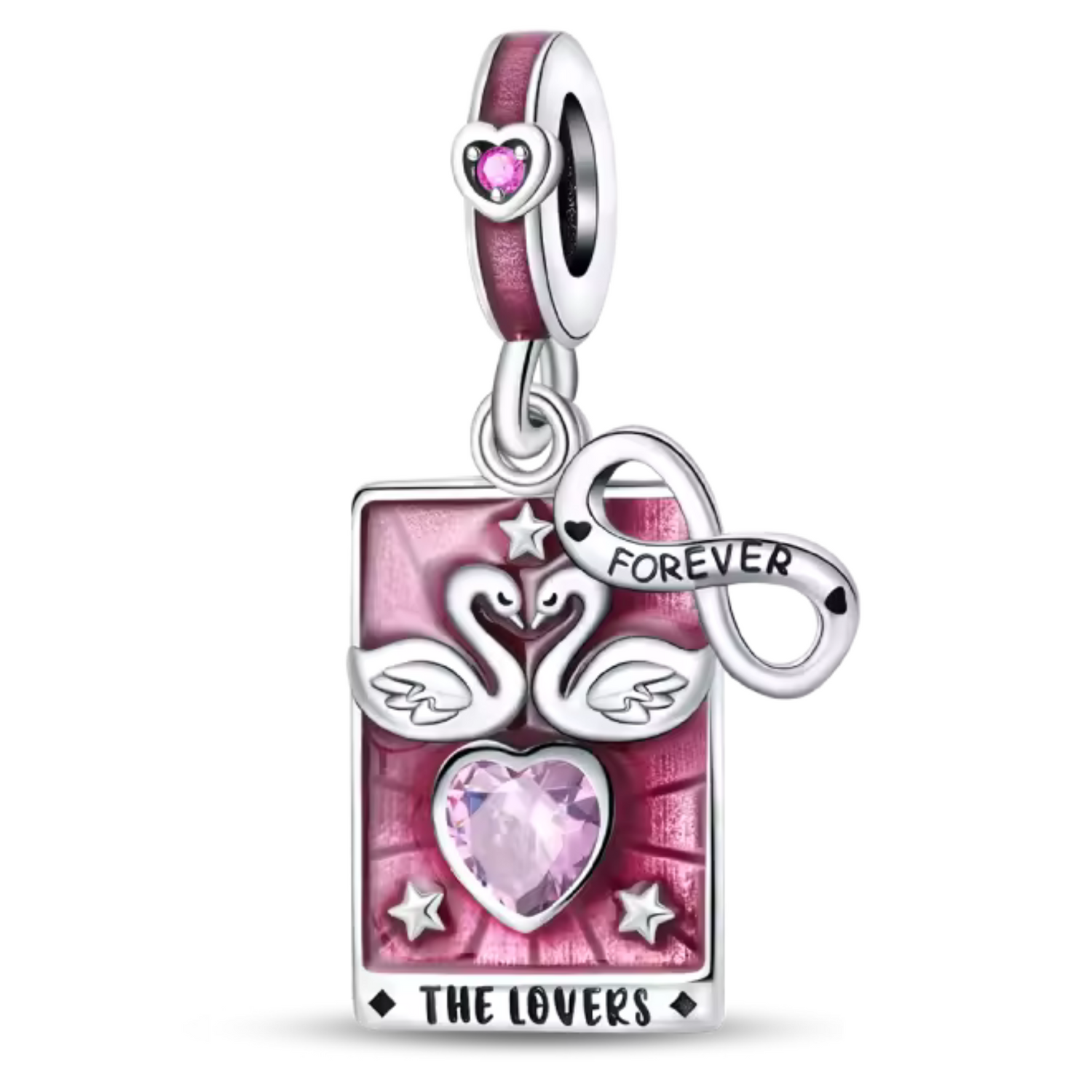 Tarot Card Charms: The Moon, The Star, The Sun or The Lovers