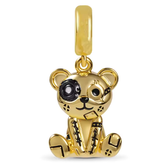 Goldener Teddybär-Anhänger
