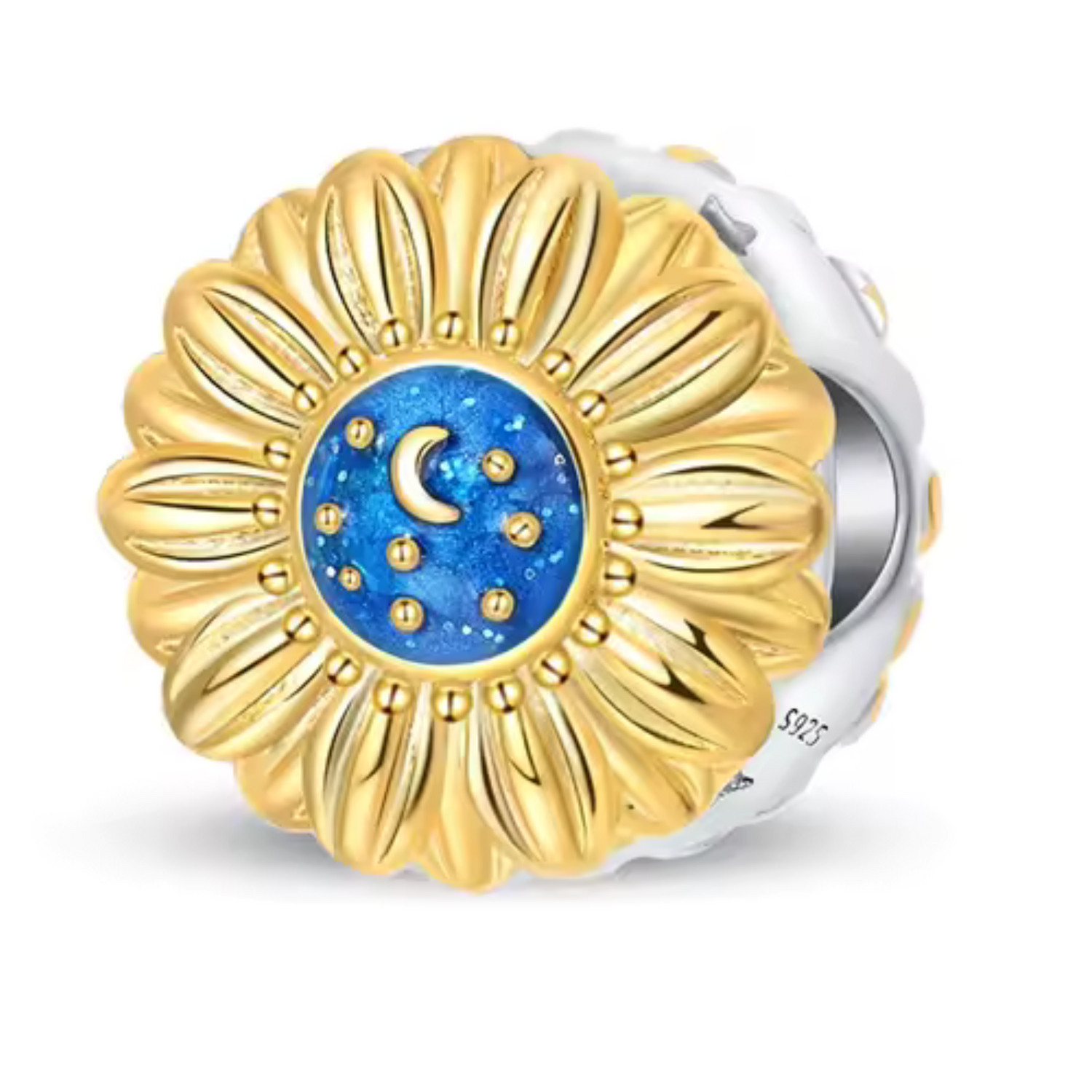 Charm Tournesol avec Ciel en Son Centre – Lumière et Sérénité