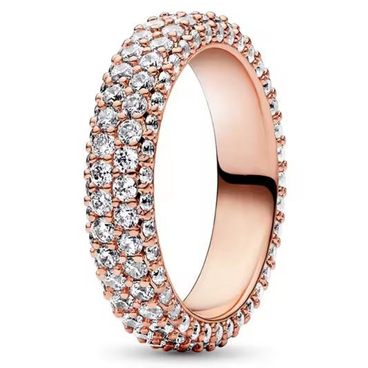 Roségoldener Éclat-Ring – Funkelnde Sanftheit