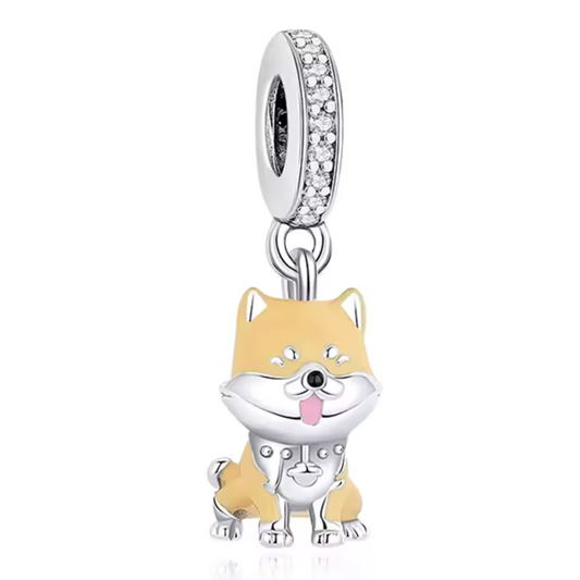 Happy Shiba Inu Charm – Symbol für Glück und Treue