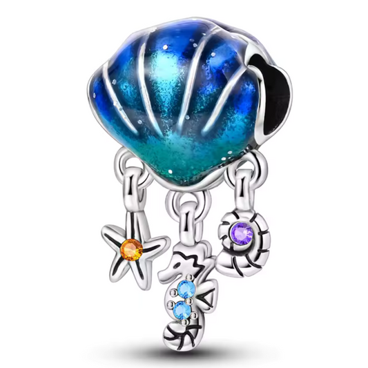 Charm – Muschel, Seestern und Seepferdchen