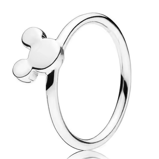 Mickey Mouse Symbol Silver Ring – Disney Magic and Timelessness