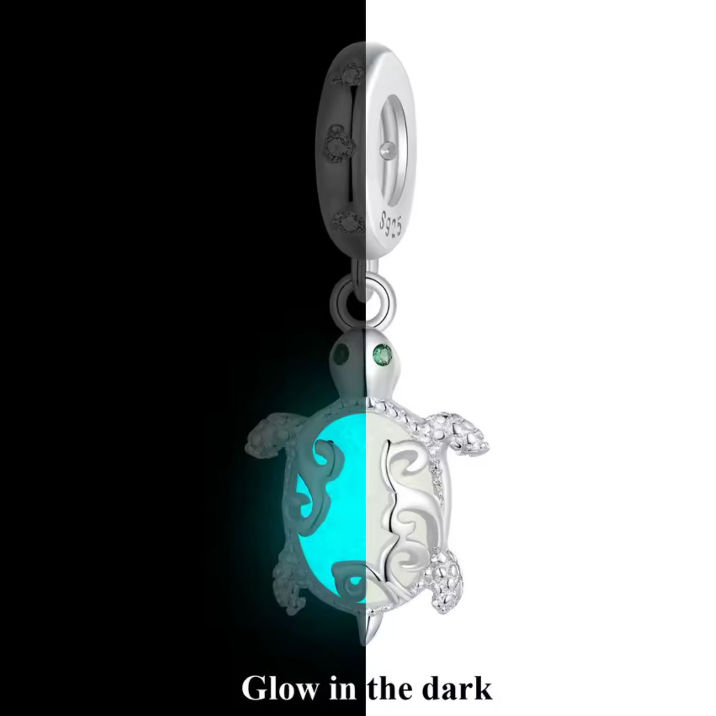 Glow-in-the-Dark Turtle Charm
