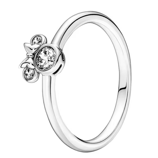 Minnie Symbol Silver Ring – Disney Sweetness and Elegance