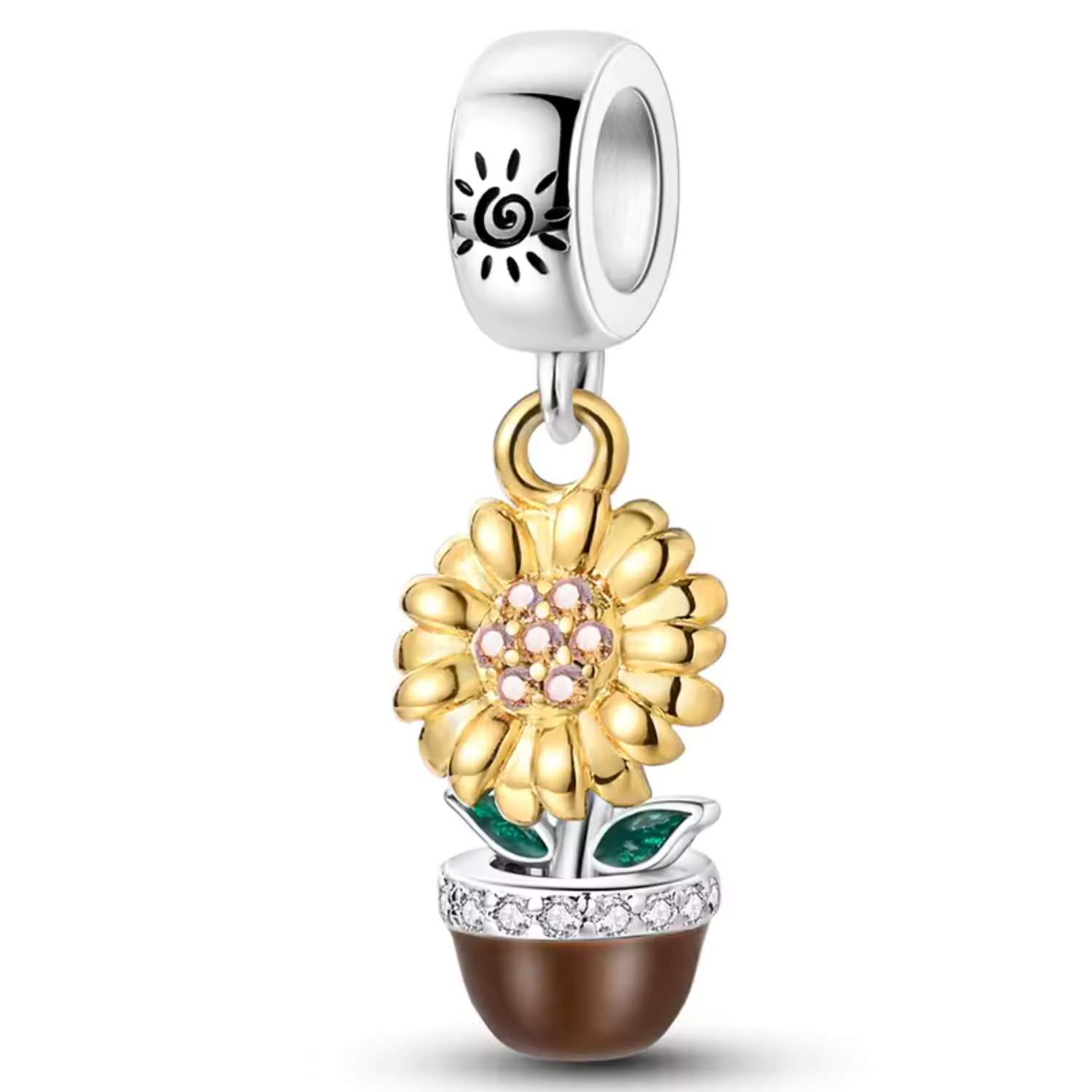 Sonnenblume im Topf-Anhänger – Strahle Sonnenschein und Freude aus