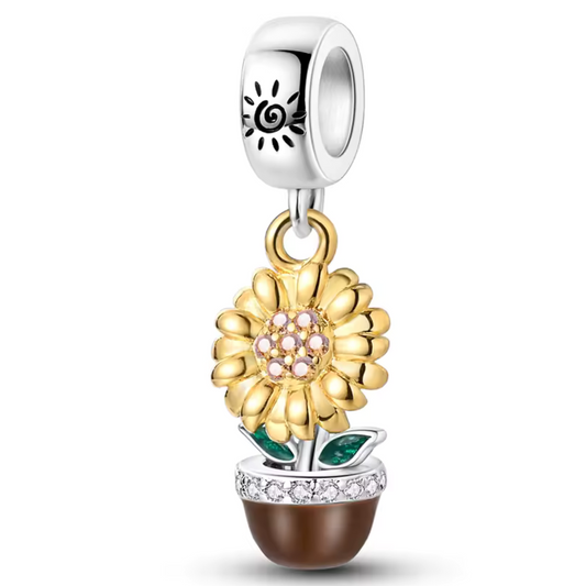 Sonnenblume im Topf-Anhänger – Strahle Sonnenschein und Freude aus