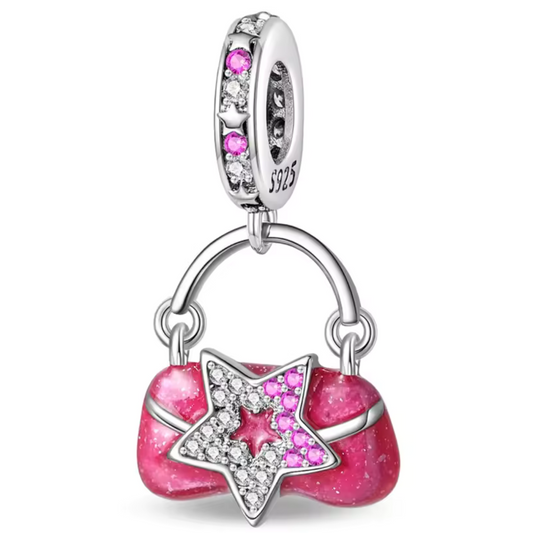 Rosa Handtaschen-Anhänger