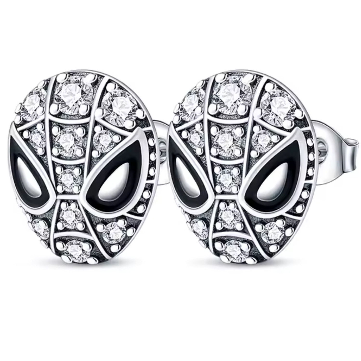 Spider-Man Silver Earrings | Marvel