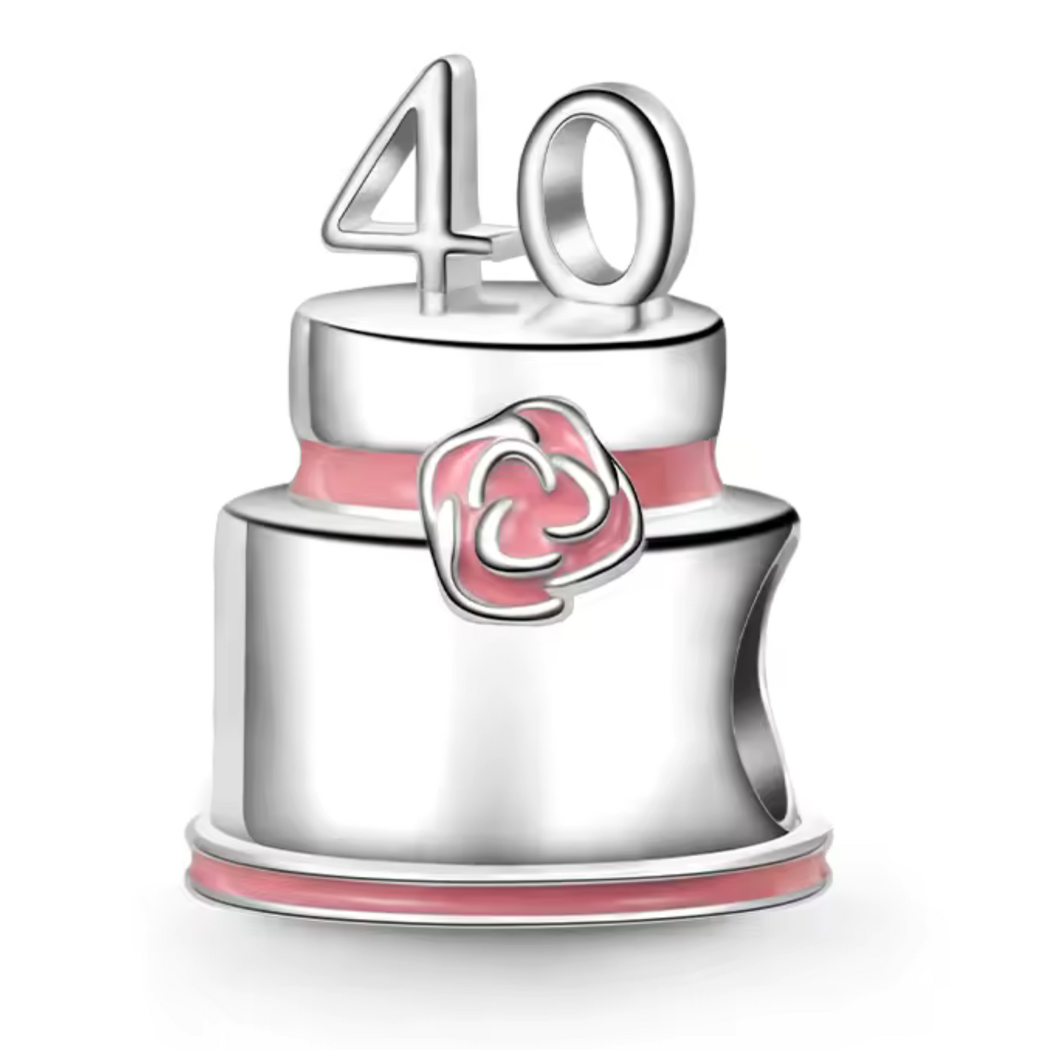 40th Birthday Cake Charm – Celebration and Sophistication