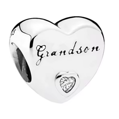 Charm Cœur Famille – 16 Designs au Choix