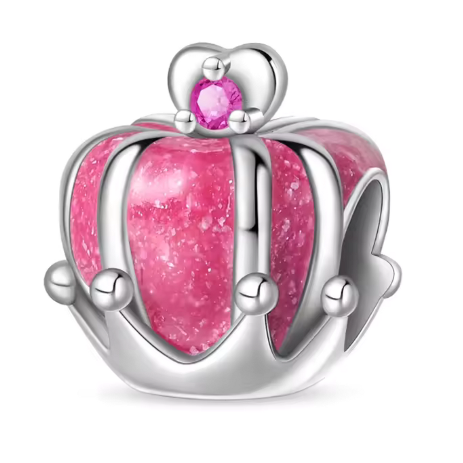 Pink Crown Charm