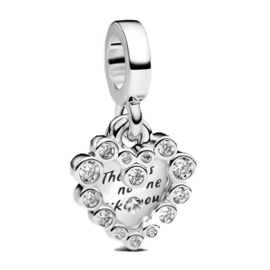 Doppelherz-Charm | Silber oder Gold