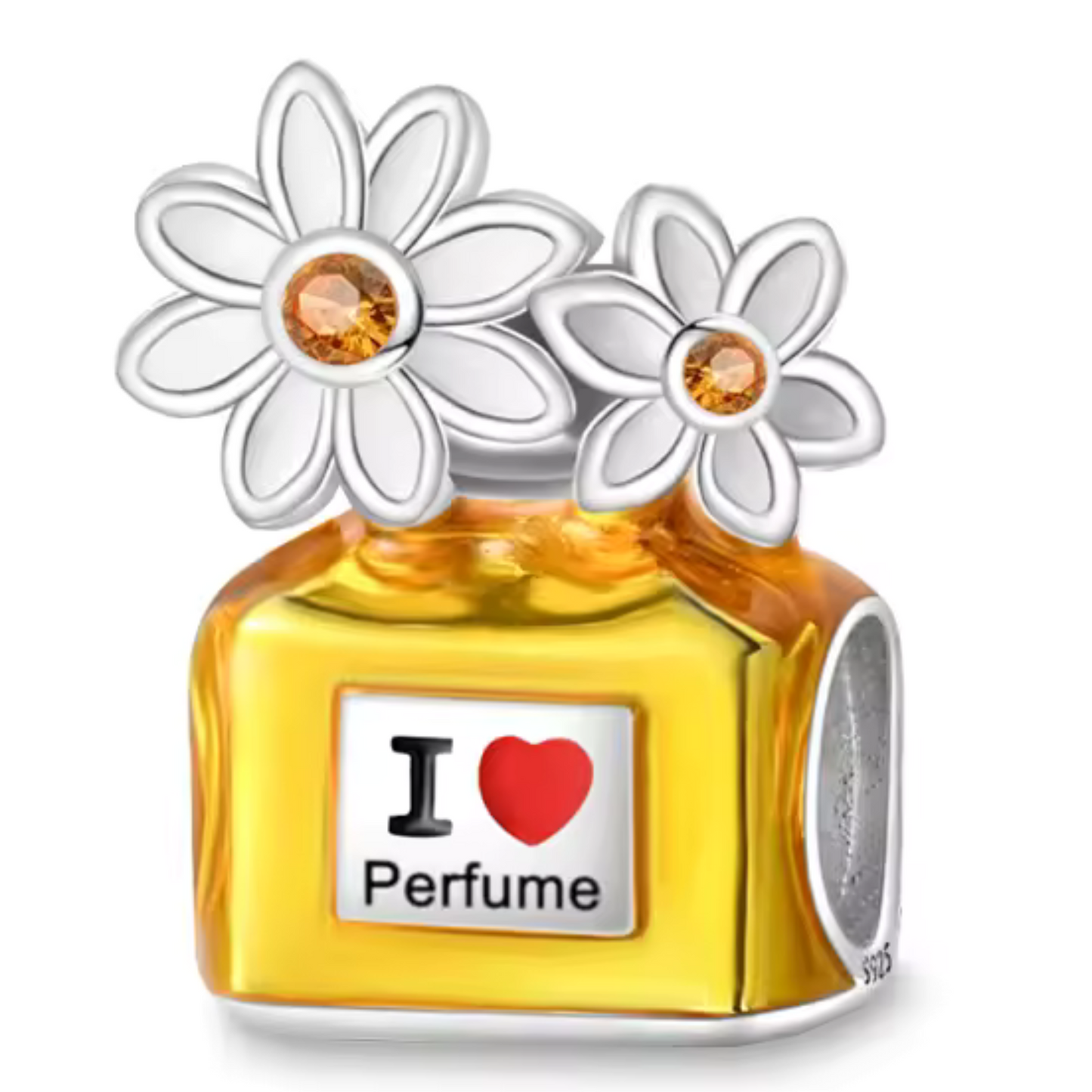 Charm - Yellow Perfume with "I Love Perfume" Inscription