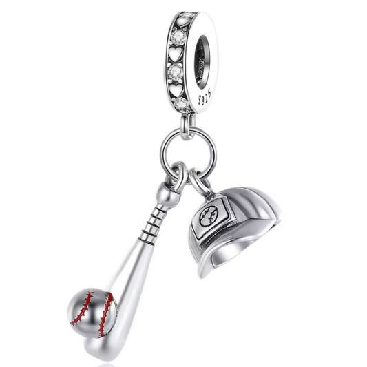 Charm – Baseballschläger und Kappe