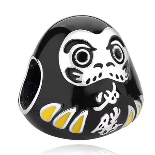 Charm - Daruma Noir | Nouvel an chinois