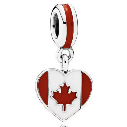 Charm Pendant - Heart Flag (14 Countries Available)