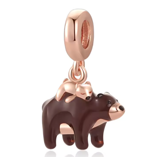 Charm Bär mit Baby
