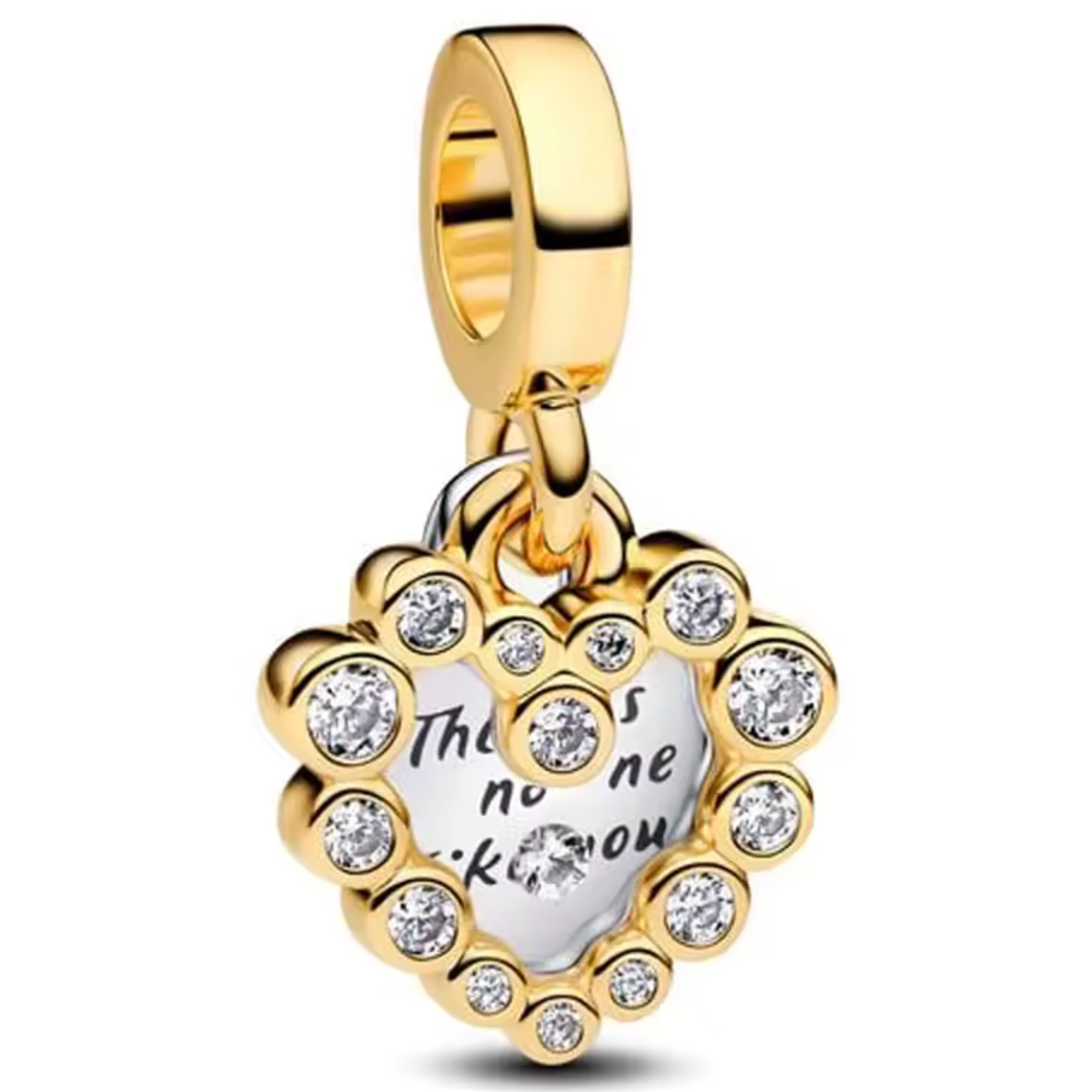 Double Heart Charm | Silver or Gold