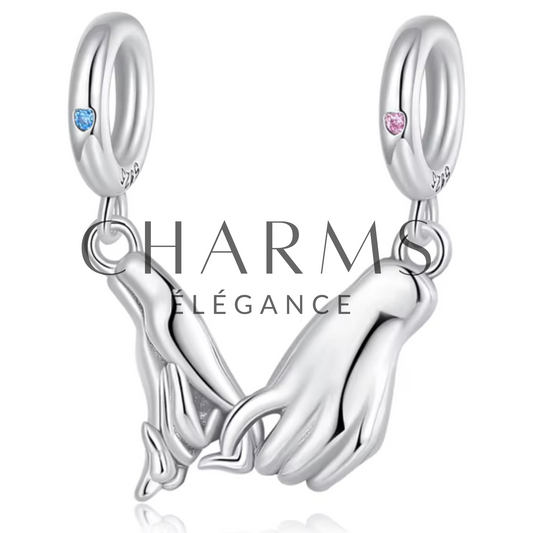 Charm à Partager Deux Mains - Charms Élégance