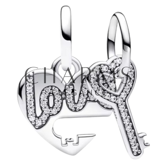 Charm à Partager Love and Key - Charms Élégance