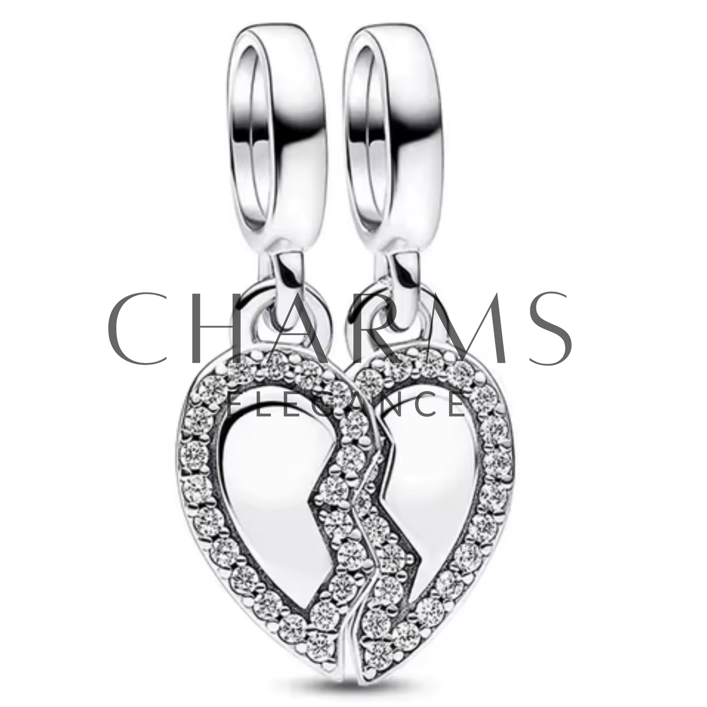 Charm Cœur à Partager "Friends to the End" - Charms Élégance