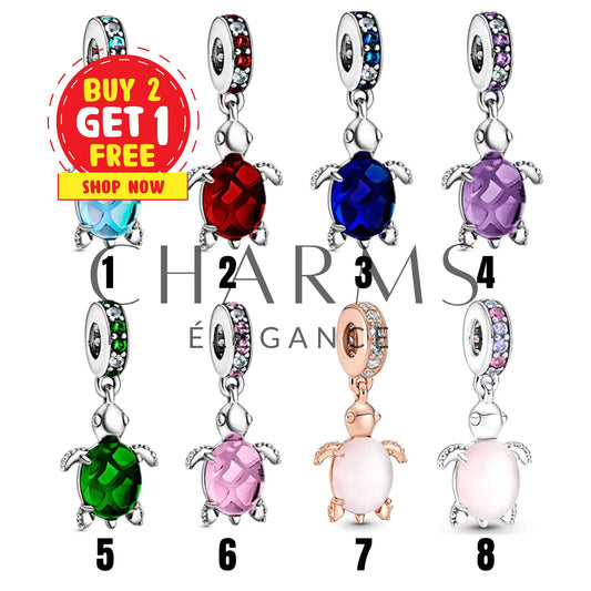 Charm Pendentif - Tortue (8 Modèles différents) - Charms Élégance