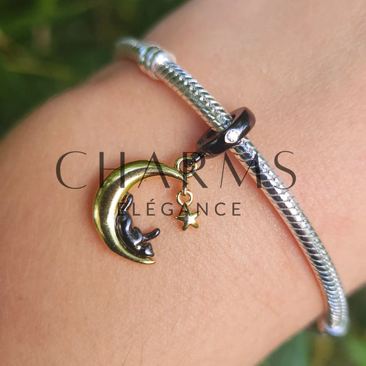 Charm - Chat Noir Or - Charms Élégance