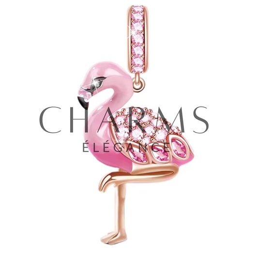 Charm - Flamant Rose - Charms Élégance