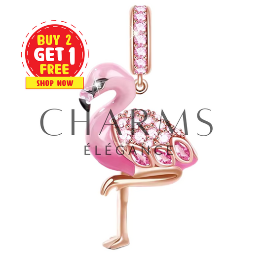 Charm - Flamant Rose - Charms Élégance