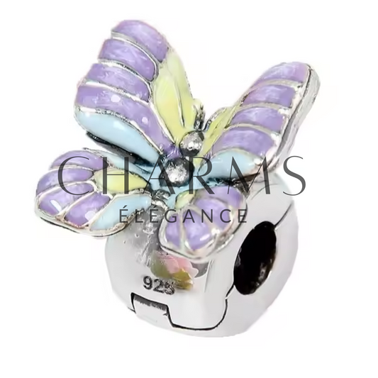 Charm Clip Papillon Violet – Élégance et Légèreté - Charms Élégance