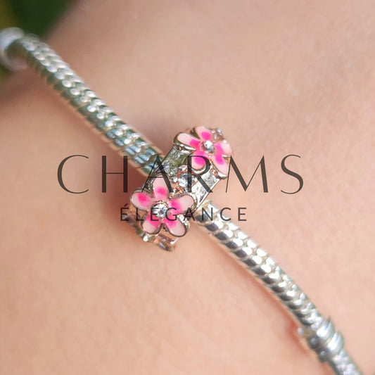Charm Clips - Espaceur Marguerite Rose - Charms Élégance