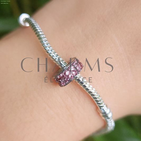 Charm Clips - Pavé Rose - Charms Élégance