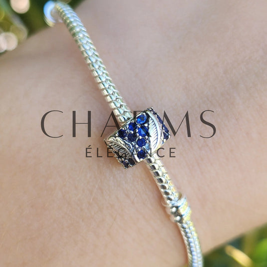 Charm Clips - Plume Courbe & Pavé - Charms Élégance