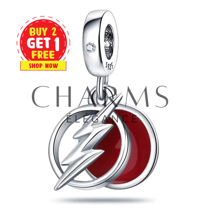 Charm Pendentif - Éclair Flash | DC - Charms Élégance