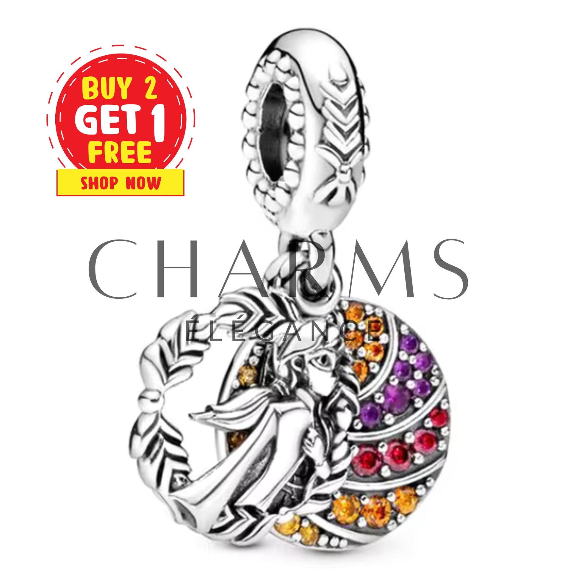 Charm Pendentif - Anna - La Reine des Neiges | Disney - Charms Élégance