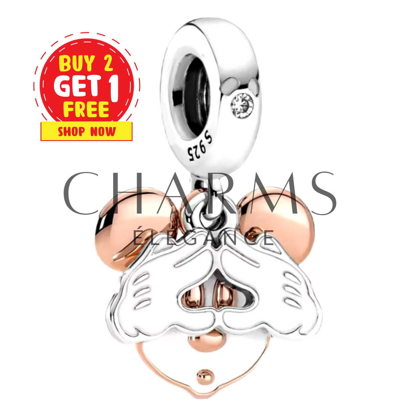 Charm Pendentif - Mickey Mouse caché | Disney - Charms Élégance
