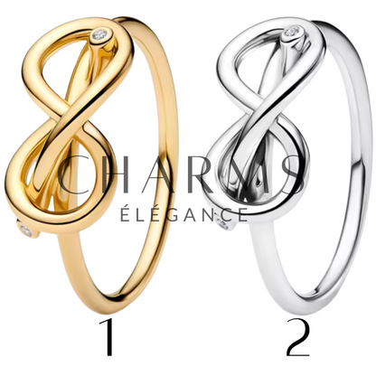 Bague Infini Élégante – Or ou Argenté - Charms Élégance