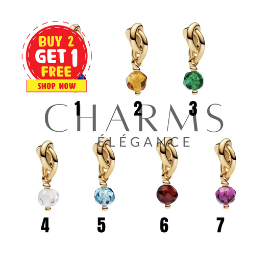 Charm - Pendentif Diamant (7 Modèles Différents) - Charms Élégance
