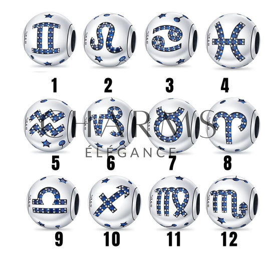 Charm - Signe Astrologique (12 Signes Astro Disponibles) | Version 2 - Charms Élégance