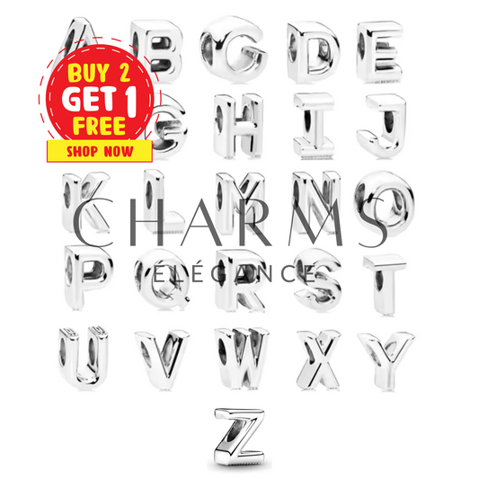 Charms- Lettre Alphabet A à Z - Charms Élégance