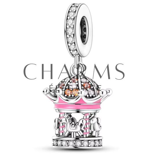 Charm Carrousel Rose - Charms Élégance