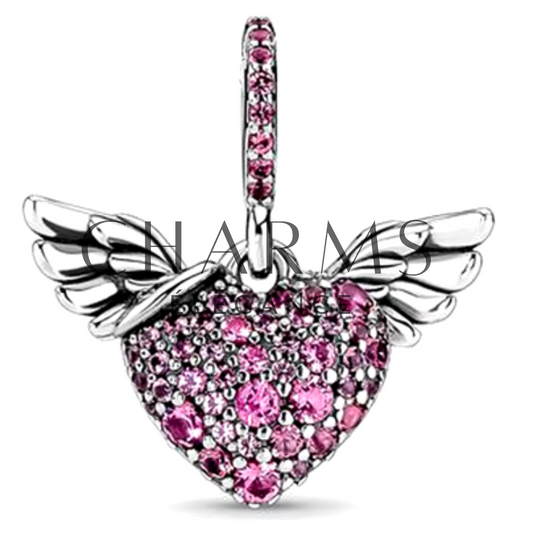 Charm Cœur avec des Ailes - Charms Élégance