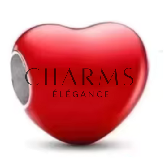 Charm Cœur Rouge - Charms Élégance